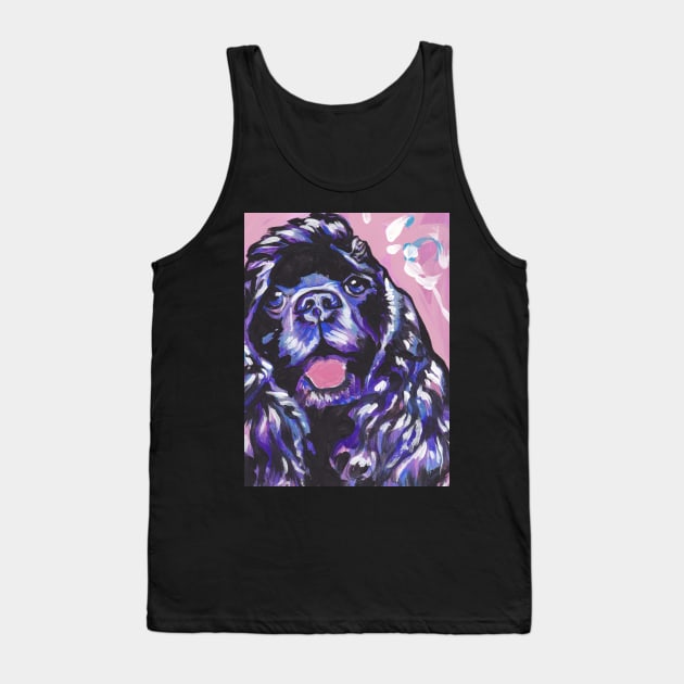 American Cocker Spaniel Dog Bright colorful pop dog art Tank Top by bentnotbroken11